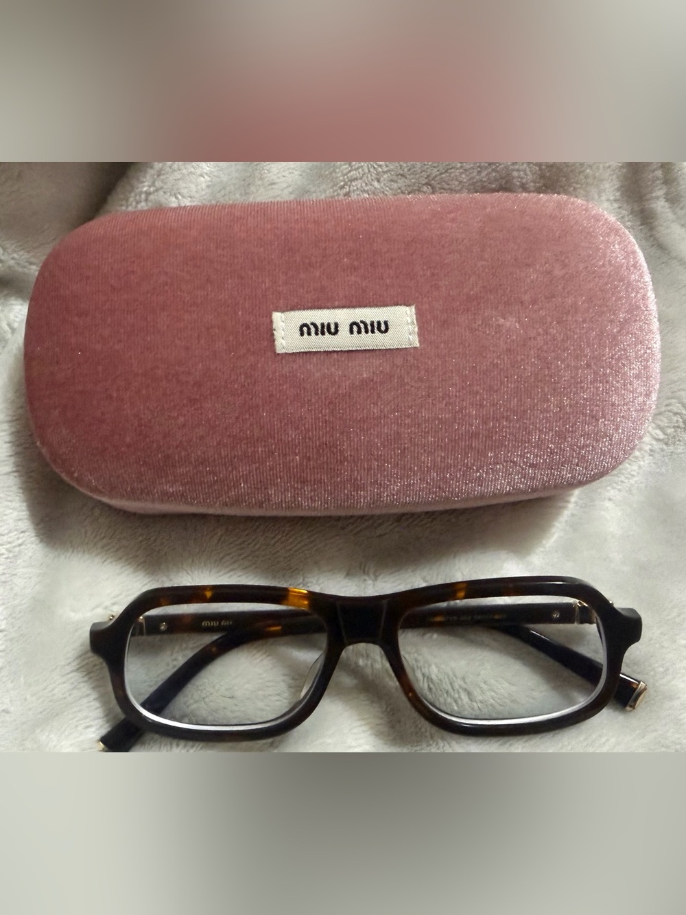 MIU MIU eyeglasses frame in honey havana- PREOWNED RARE MODEL
